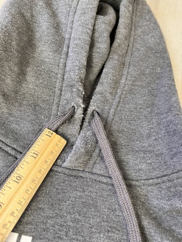 North Face Sweatshirt Mens Medium Hoodie Spellout Grey Long Sleeve Fleece - Picture 10 of 10