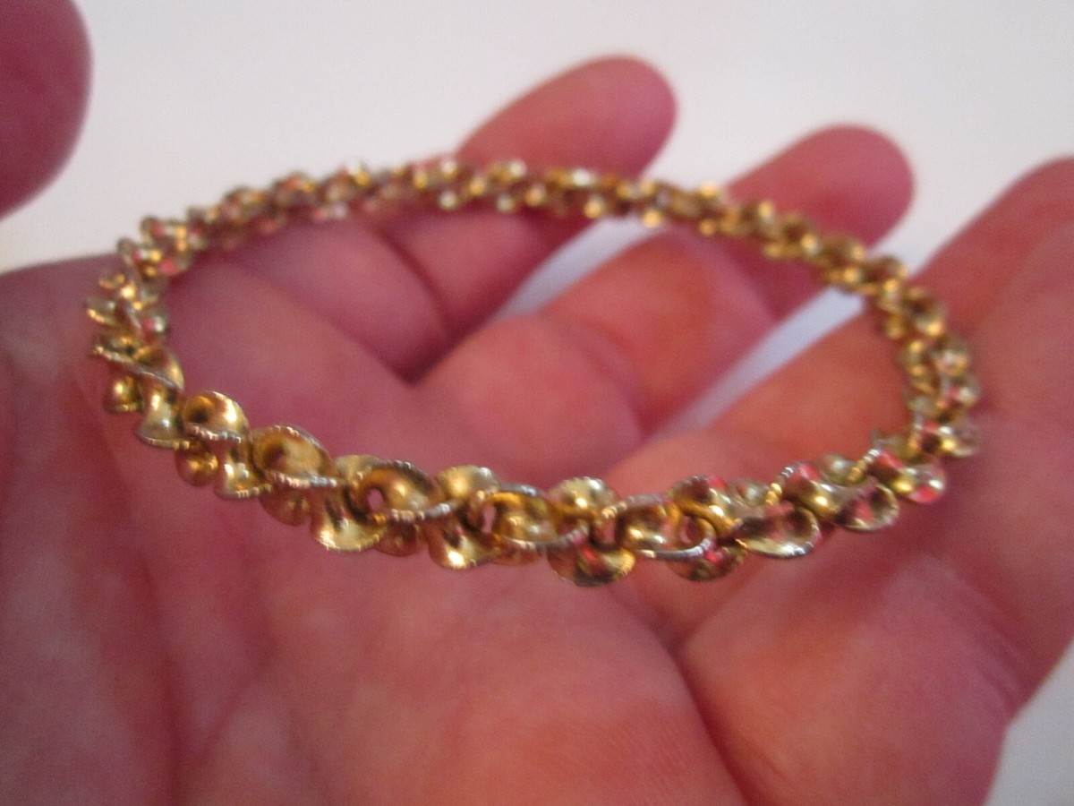 VINTAGE GOLD PLATED BANGLE BRACELET - ORNATE DESIGN - BBA-26 | eBay