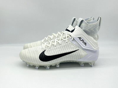 Nike Alpha Menace Elite 2 Flyknit Mens Size 11 Football Cleat White AO3374-101