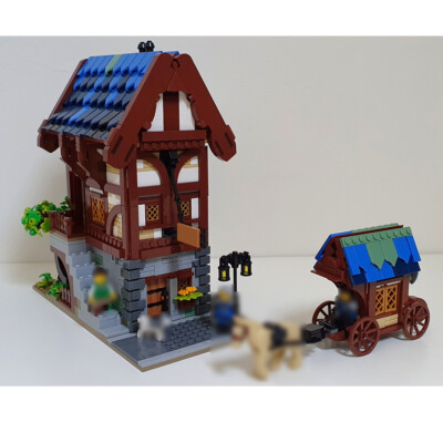 ZITIANYOUBUILD Modular Medieval City Street House Model Building Toys 1683 PCS