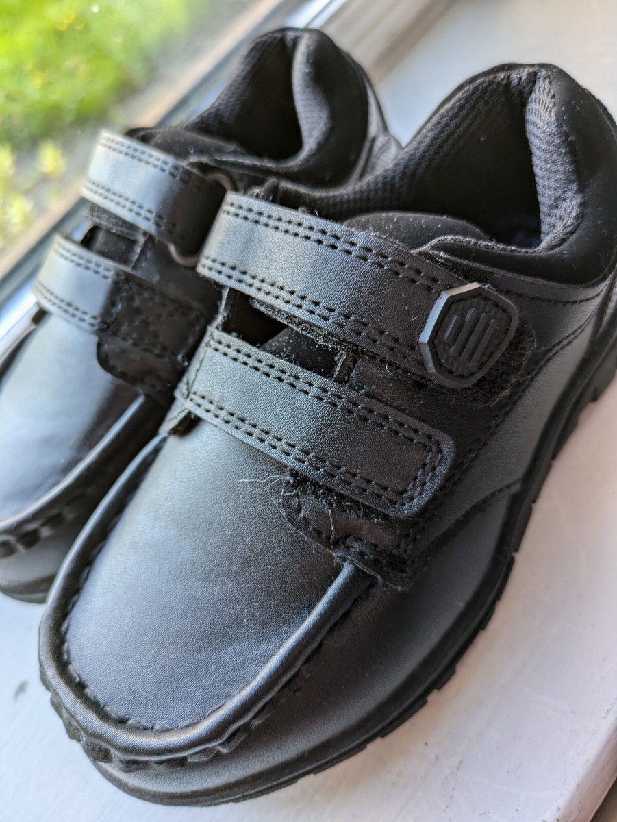 George By Asda Boys size Black School Shoes Back To School BRAND NEW