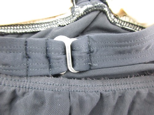 *MATERNAL AMERICA* SIZE XS BLACK  LACE BOTTOM MATERNITY BIKINI SWIMMING SUIT - Picture 6 of 12