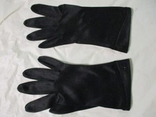 Vintage Pair of Hansen Black Gloves - Nyla Suede - Size 7 1/2