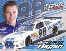 2014 David Ragan Carroll Shelby Engine Co Ford Mustang NASCAR NW postcard