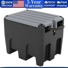 58 Gallon Portable Diesel & Gasoline Fuel Tank with 12V Electric Transfer Pump 