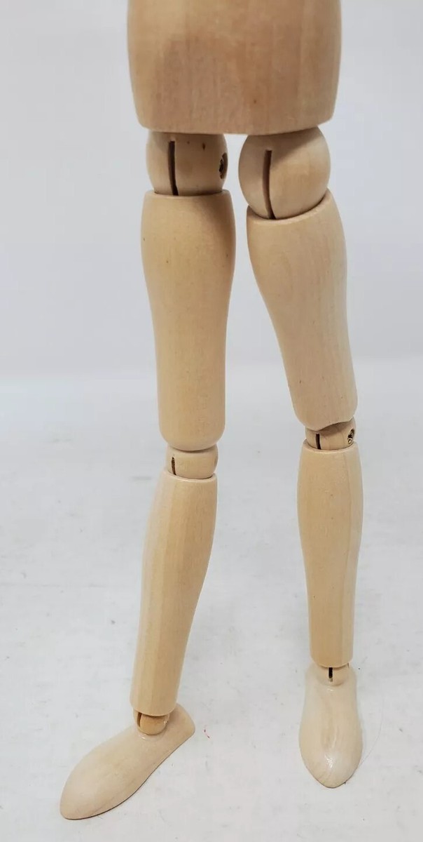 HSOMiD 12'' Artists Wooden Manikin Jointed Mannequin Perfect for Home Decoration / Drawing The Human Figure (A