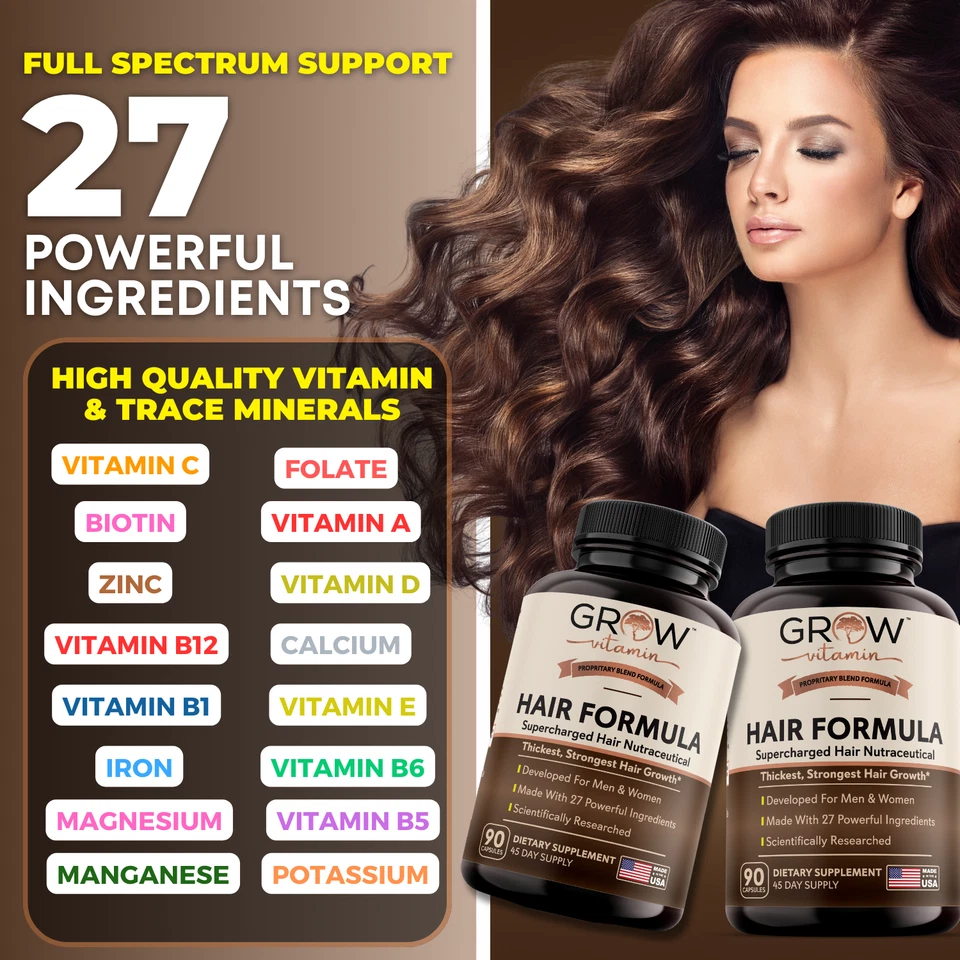 MEJORES vitaminas capilares para el crecimiento del cabello: NEW LOOK fórmula avanzada para cabello más grueso Foto 4 de 4