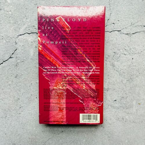 Pink Floyd Live At Pompeii Video Cassette Tape 1972 - Picture 3 of 5
