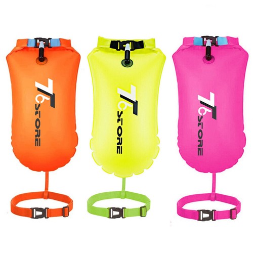 Lot Inflatable Swim Buoy Float Tow Air Drybag Swimming Flotation for Open Water - Picture 34 of 34