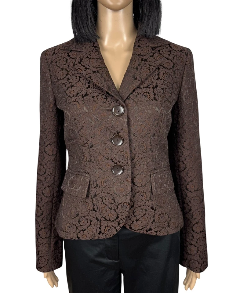 Max Mara Enbroidered Flowers Blazer Acetate-Wool size US6 - Image 2 of 4