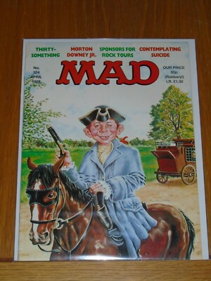 MAD MAGAZINE #324 EC THORPE AND PORTER BRITISH MAGAZINE ALFRED NEUMAN APRIL 1989
