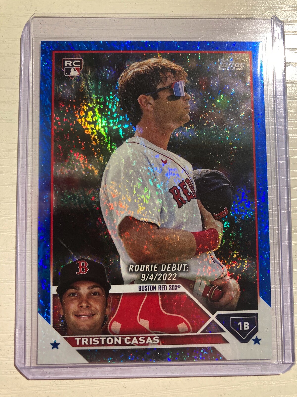 2023 Topps Update Blue Sparkle /999 Triston Casas Red Sox RC US221