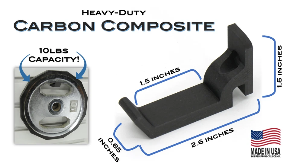 UPGRADED Bump-proof L-Hooks for Gladiator Gearwall & Geartrack - Image 3 of 4