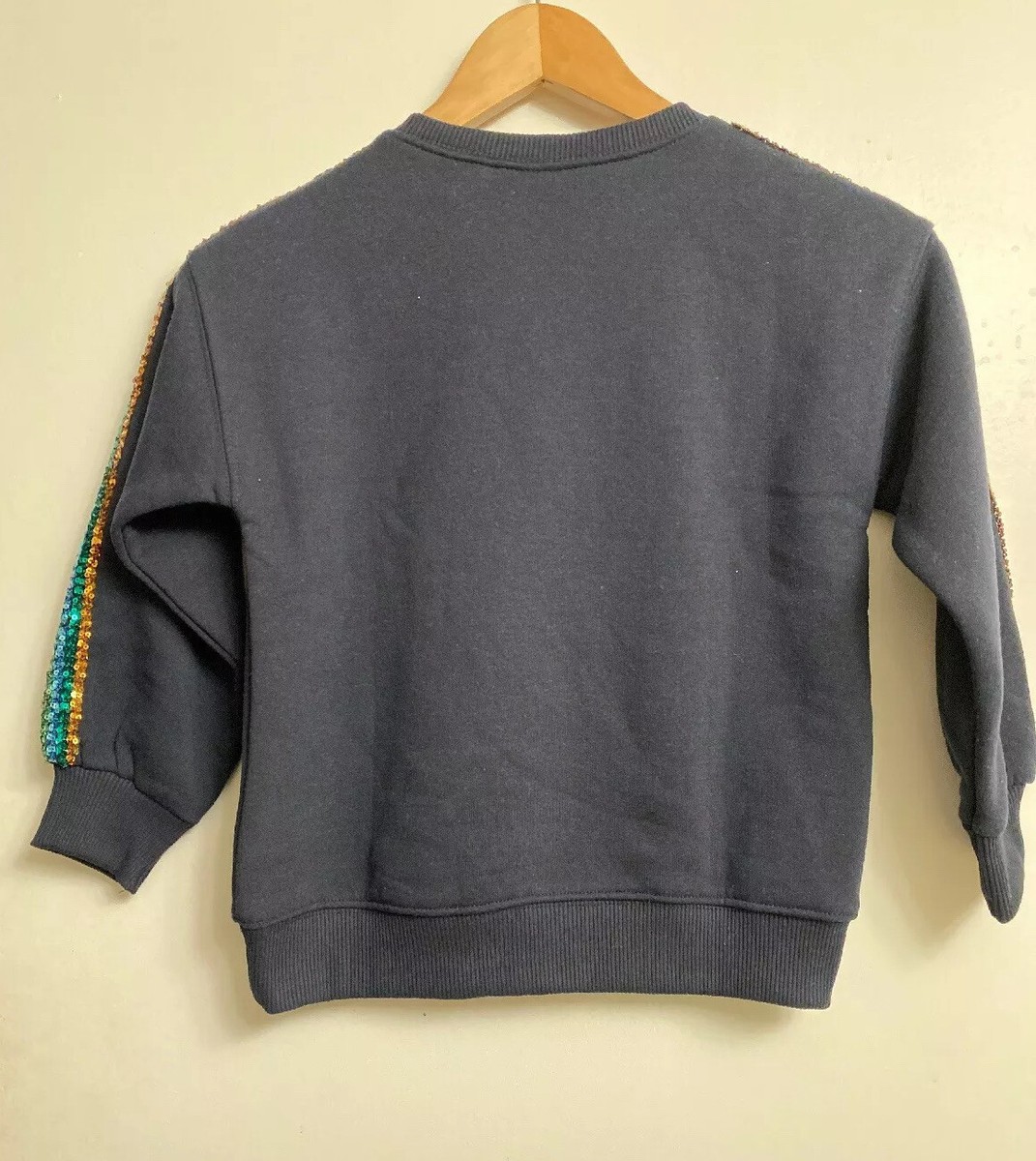 Sequin sweatshirt zara top