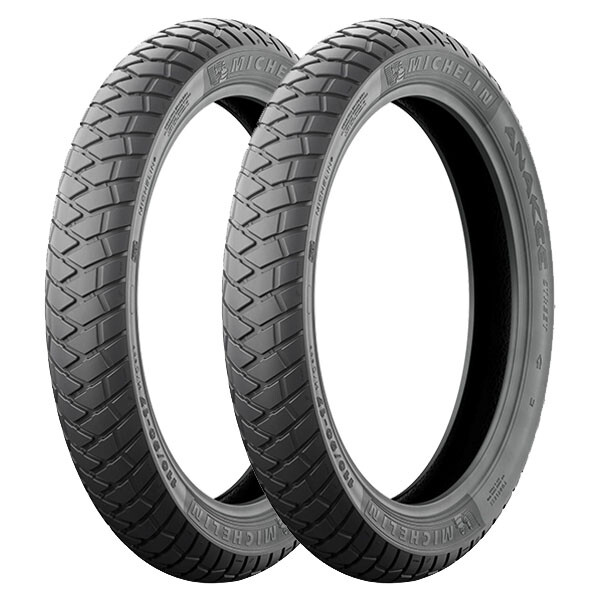 TYRE PAIR MICHELIN 2.25-17 38P + 120/70-14 61P ANAKEE STREET