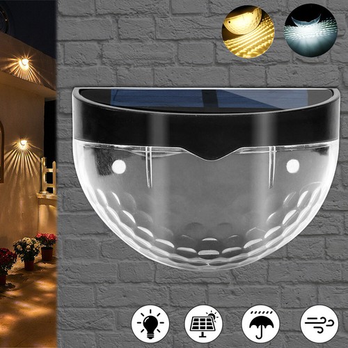 2-8er LED Solarleuchten Wandlampen Zaunleuchte Gartenleuchte Außen Treppen Lampe - Afbeelding 12 van 14