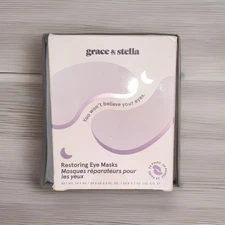 Grace & Stella Restoring Eye Masks - Purple - 23 pairs (missing 1, Open Box)