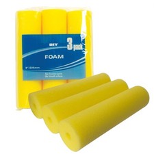 6 Foam Paint Roller Sleeves 9 Inch Refills Sponge Roller Emulsion Paint Roller