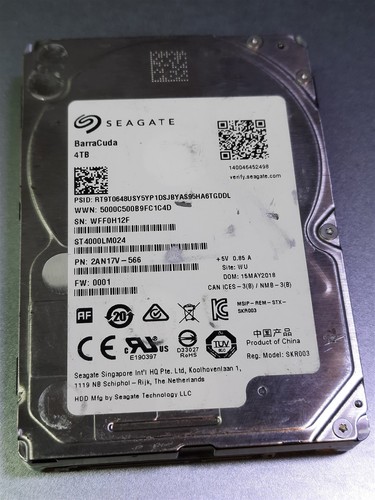 Seagate Barracuda 4TB 2.5" SATA drive ST4000LM024