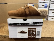 Dolce Vita Anina Women's Cognac Brown Faux Fur Lined Clog Mule Slip On Size 9