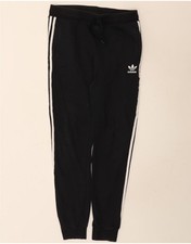 Adidas M&auml;dchen Trainingshose Jogginghose 15-16 Jahre Schwarz Baumwolle YI01