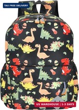 Kids Backpack for Preschool Kindergarten - 15 Inch Lightweight Dinosaur Cute Sch