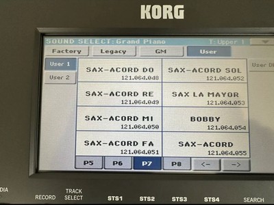 6 Samples  De Sax0f0n Y Acord En Una Sola Tecla Para Korg Pa 600/900/3X En usb