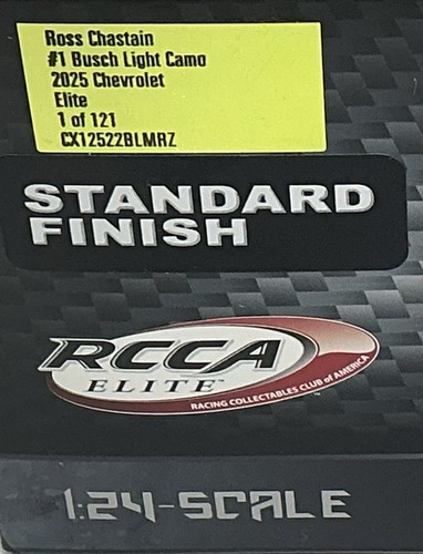2025 1/24 #1 Ross Chastain “Busch Light Camo” ELITE Chevrolet - 1 of 121 SD Ship - Picture 7 of 7