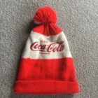 VTG Coca Cola Beanie Knit Adult Red White Pom Pom Winter Hat Outdoor OSFA USA