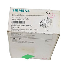 *New in Box* SIEMENS 3UA5200-1J 3UA52 00-1J 6.3A-10A Solid State Overload Relay