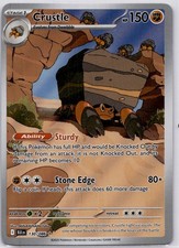 Crustle Pokemon Black Bolt Illustration Rare 130/086 English Holo NM  on eBay