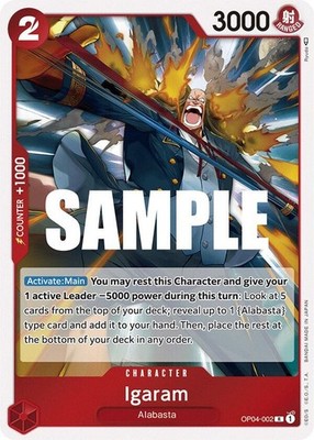 Igaram R Kingdoms of Intrigue OP04 002 NM
