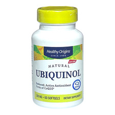 Healthy Origins Ubiquinol 100mg 60 Count CoQ10 Antioxidant Heart Support