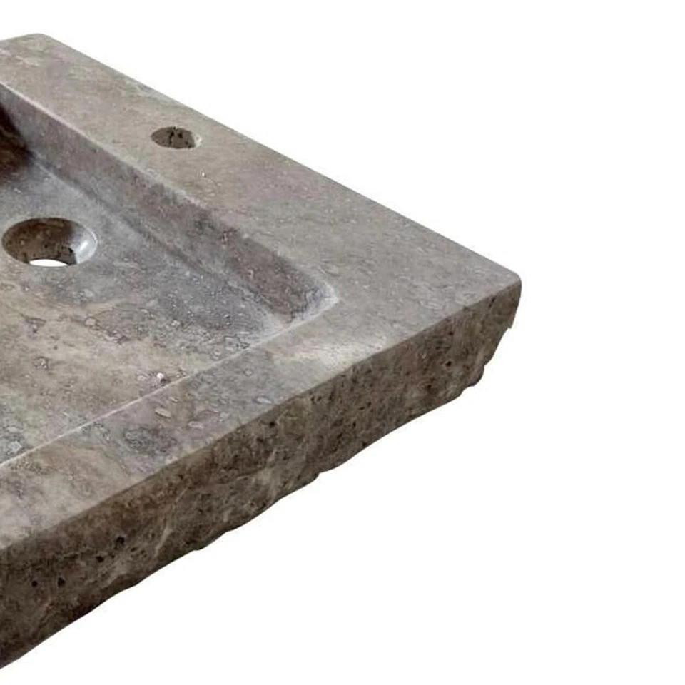 AA 仓储 Anthony Travertine 矩形水槽 褐色 — 第 4/4 张图片