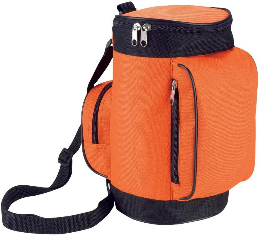 Golf Caddy Style Cool / Cooler Lunch Bag, Orange