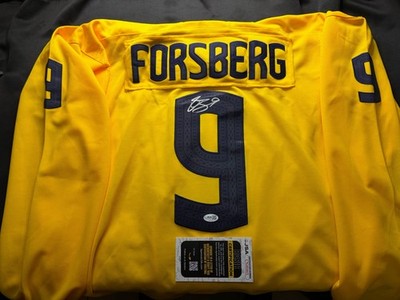 FILIP FORSBERG SIGNED/ AUTOGRAPHED TEAM SWEDEN 4 NATIONS JERSEY JSA COA!!