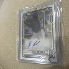Ryan Spikes AUTO 2021 Bowman Draft Chrome 1st RC Rookie