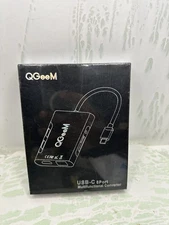 QGeeM 8 Port USB-C Multifunctional Converter New