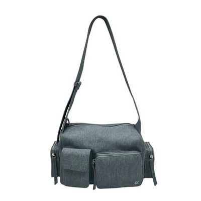 Like Dreams Denim Vegan Nomad Shoulder Bag