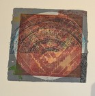 Alan Shields 1994 #16/17  14 By 14 Inches Etching On HMP W/ Collograph. Signed — photo 1
