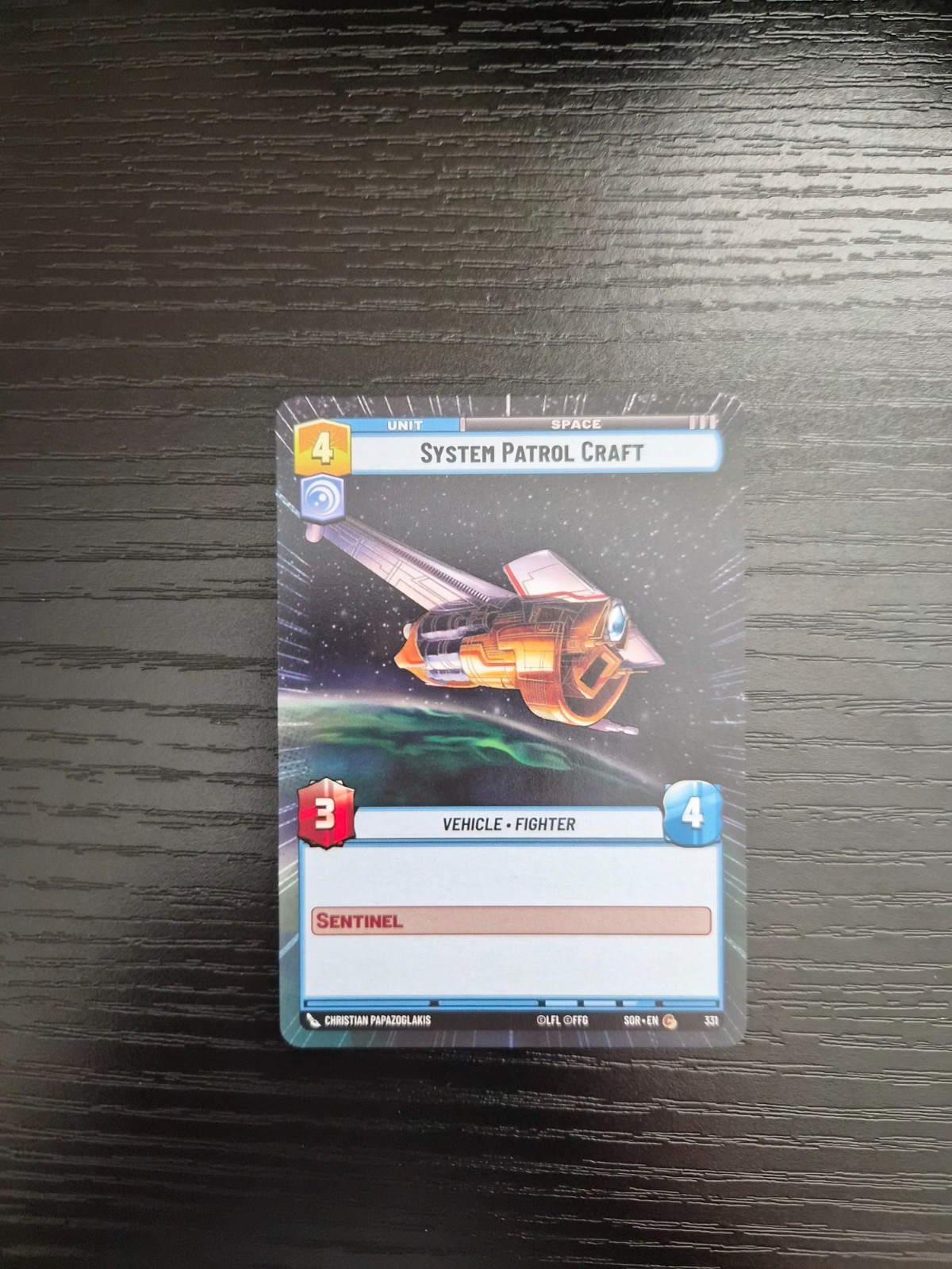 Star Wars Unlimited Spark of Rebellion - System Patrol Craft #331 - HYPERSPACE