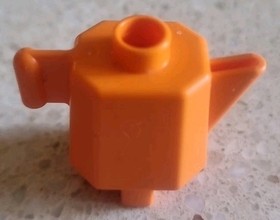 LEGO DUPLO - ORANGE TEAPOT - 10835 - FAMILY HOME - VINTAGE USED - 2017