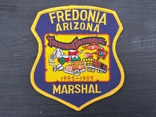 US Police Patch FREDONIA ARIZONA MARSHAL CENTENNIAL Polizei Abzeichen USA Badge
