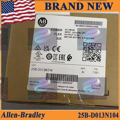 NEW PLC-AB PowerFlex 525  25B-D013N104  AC Drive 25B D013N104 Free Shipping