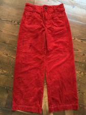 NWT Anthropologie 148 Maeve The Colette Red Velvet Pants 28 Petite Wide Leg