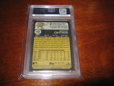 2022 Topps Heritage-Shohei Ohtani #150 Chrome Refractor /673 PSA 8