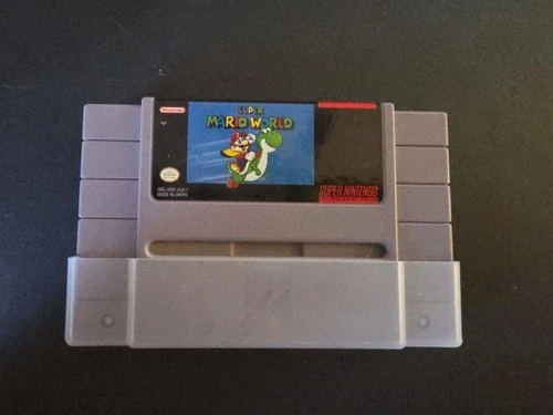 Super Mario World Nintendo SNES Authentic Game Cartridge (1991)