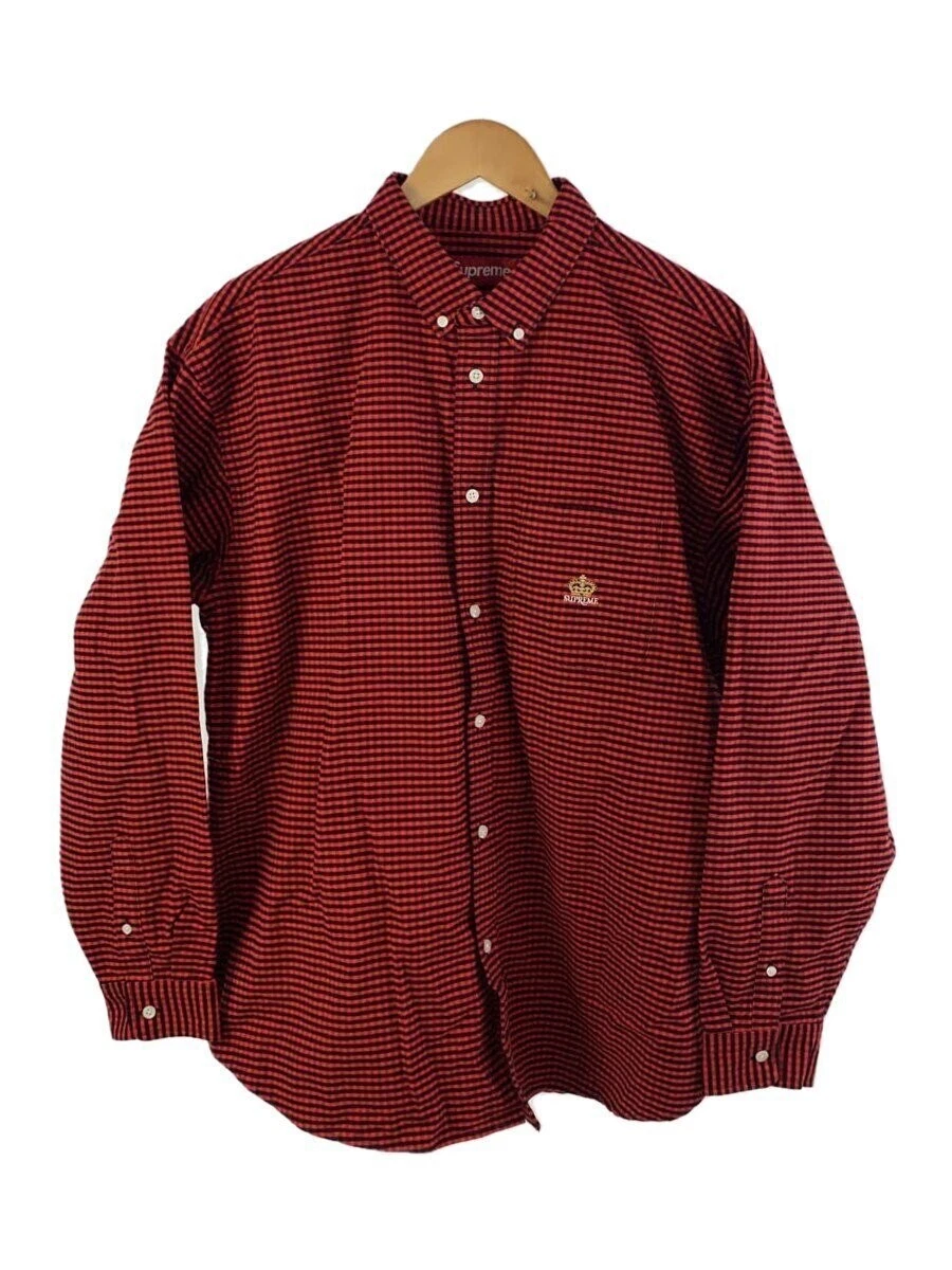 Chemise à manches longues Supreme/L/Coton/Rouge