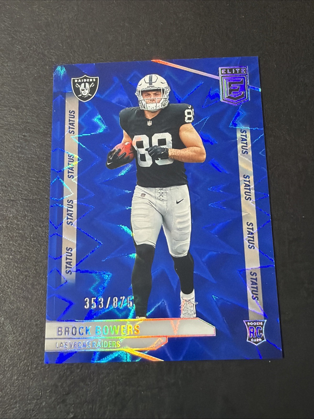 2024 Panini Donruss Elite Brock Bowers Raiders Status Explosion /875 Raiders RC