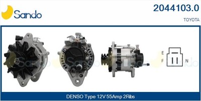 Generator 2044103.0 SANDO Für TOYOTA